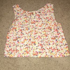BCBG floral crop top
